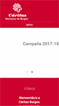 Mobile Screenshot of caritasburgos.es